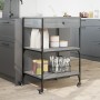 Sonoma grauer Küchenwagen aus Holzwerkstoff, 60 x 48 x 89,5 cm von , Küchen- und Speisewagen - Ref: Foro24-842374, Preis: 79,...