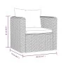 Armchair with black synthetic rattan cushions by vidaXL, Modular outdoor sofas - Ref: Foro24-46555, Price: 128,07 €, Discount: %