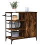 Carrito de cocina de madera roble ahumado 87,5x38,5x84,5 cm de , Carros de cocina y comedor - Ref: Foro24-842388, Precio: 102...