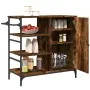 Carrito de cocina de madera roble ahumado 87,5x38,5x84,5 cm de , Carros de cocina y comedor - Ref: Foro24-842388, Precio: 100...