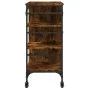 Smoked oak wood kitchen cart 87.5x38.5x84.5 cm by , Kitchen and dining carts - Ref: Foro24-842388, Price: 100,55 €, Discount: %