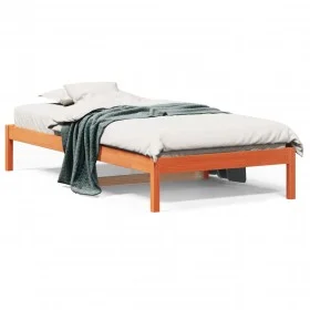 Wachsbraunes Schlafsofa aus massivem Kiefernholz, 90 x 200 cm von , Betten und Lattenroste - Ref: Foro24-844405, Preis: 56,30...