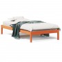 Sofá cama de madera maciza de pino marrón cera 90x200 cm de , Camas y somieres - Ref: Foro24-844405, Precio: 63,19 €, Descuen...
