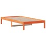 Sofá cama de madera maciza de pino marrón cera 90x200 cm de , Camas y somieres - Ref: Foro24-844405, Precio: 63,19 €, Descuen...