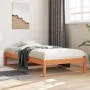 Sofá cama de madera maciza de pino marrón cera 90x200 cm de , Camas y somieres - Ref: Foro24-844405, Precio: 56,30 €, Descuen...