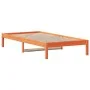 Sofá cama de madera maciza de pino marrón cera 90x200 cm de , Camas y somieres - Ref: Foro24-844405, Precio: 56,30 €, Descuen...