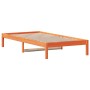Sofá cama de madera maciza de pino marrón cera 90x200 cm de , Camas y somieres - Ref: Foro24-844405, Precio: 63,19 €, Descuen...