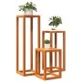 Pflanzenstützen 3 Stück aus massivem Kiefernholz, wachsbraun von , Topfständer - Ref: Foro24-844472, Preis: 94,88 €, Rabatt: %