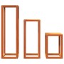 Pflanzenstützen 3 Stück aus massivem Kiefernholz, wachsbraun von , Topfständer - Ref: Foro24-844472, Preis: 96,11 €, Rabatt: %