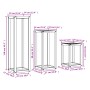 Pflanzenstützen 3 Stück aus massivem Kiefernholz, wachsbraun von , Topfständer - Ref: Foro24-844472, Preis: 96,11 €, Rabatt: %