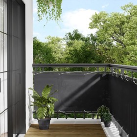 Pantalla de balcón 100% poliéster Oxford antracita 75x700 cm