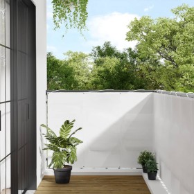 Balcony screen 100% polyester Oxford white 120x800 cm by , Umbrellas - Ref: Foro24-4000103, Price: 34,52 €, Discount: %