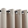 Blackout curtains with metal rings 2 pieces beige 140x175 cm by vidaXL, Curtains and curtains - Ref: Foro24-134442, Price: 30...