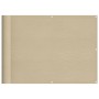 Balcony screen 100% polyester Oxford beige 75x1000 cm by , Umbrellas - Ref: Foro24-4000174, Price: 34,63 €, Discount: %