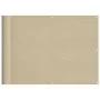 Balcony screen 100% polyester Oxford beige 75x1000 cm by , Umbrellas - Ref: Foro24-4000174, Price: 33,93 €, Discount: %