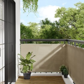 Pantalla de balcón 100% poliéster Oxford beige 90x1000 cm