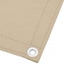 Balkonschirm 100 % Polyester Oxford beige 90x1000 cm von , Sonnenschirme - Ref: Foro24-4000181, Preis: 46,15 €, Rabatt: %