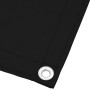 Pantalla de balcón 100% poliéster Oxford negro 90x700 cm