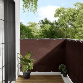 Pantalla de balcón 100% poliéster Oxford marrón 120x700 cm