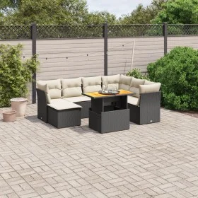 8-piece garden sofa set and black synthetic rattan cushions by , Garden sets - Ref: Foro24-3270951, Price: 493,97 €, Discount: %