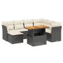 8-piece garden sofa set and black synthetic rattan cushions by , Garden sets - Ref: Foro24-3270951, Price: 461,23 €, Discount: %