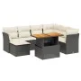 8-piece garden sofa set and black synthetic rattan cushions by , Garden sets - Ref: Foro24-3270951, Price: 493,97 €, Discount: %