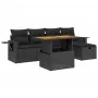 6-piece garden sofa set and black synthetic rattan cushions by , Garden sets - Ref: Foro24-3275694, Price: 410,37 €, Discount: %