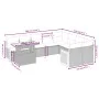 Gartensofa-Set 10-teilig mit schwarzen synthetischen Rattankissen von , Gartensets - Ref: Foro24-3274121, Preis: 654,26 €, Ra...