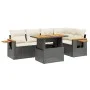 Set de sofás de jardín 6 piezas y cojines ratán sintético negro de , Conjuntos de jardín - Ref: Foro24-3271742, Precio: 411,1...