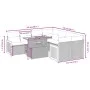 8-teiliges Gartensofa-Set und schwarze synthetische Rattankissen von , Gartensets - Ref: Foro24-3273883, Preis: 607,34 €, Rab...