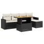 6-piece garden sofa set and black synthetic rattan cushions by , Garden sets - Ref: Foro24-3271287, Price: 368,87 €, Discount: %