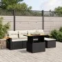 6-piece garden sofa set and black synthetic rattan cushions by , Garden sets - Ref: Foro24-3271728, Price: 380,18 €, Discount: %