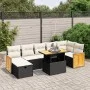 8-piece garden sofa set and black synthetic rattan cushions by , Garden sets - Ref: Foro24-3276255, Price: 500,60 €, Discount: %