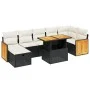 8-piece garden sofa set and black synthetic rattan cushions by , Garden sets - Ref: Foro24-3276255, Price: 500,60 €, Discount: %