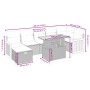 8-teiliges Gartensofa-Set und schwarze synthetische Rattankissen von , Gartensets - Ref: Foro24-3276255, Preis: 483,92 €, Rab...