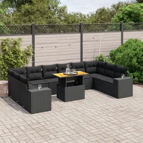 11-teiliges Gartensofa-Set und schwarze synthetische Rattankissen von , Gartensets - Ref: Foro24-3272805, Preis: 799,62 €, Ra...