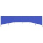 6-panel beach windbreaker in sky blue fabric 800x80 cm by vidaXL, Umbrellas - Ref: Foro24-47173, Price: 52,30 €, Discount: %