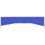 Paravientos de playa de 6 paneles tela azul celeste 800x80 cm de vidaXL, Sombrillas - Ref: Foro24-47173, Precio: 51,26 €, Des...