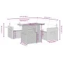 6-teiliges Gartensofa-Set und schwarze synthetische Rattankissen von , Gartensets - Ref: Foro24-3273512, Preis: 454,11 €, Rab...