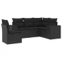 5-piece garden furniture set and black synthetic rattan cushions by , Garden sets - Ref: Foro24-3254902, Price: 367,07 €, Dis...