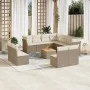 12-piece garden sofa set and brown synthetic rattan cushions by , Garden sets - Ref: Foro24-3256037, Price: 797,91 €, Discoun...