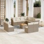 12-teiliges Gartensofa-Set und braune synthetische Rattankissen von , Gartensets - Ref: Foro24-3256037, Preis: 784,50 €, Raba...