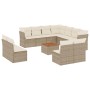 12-teiliges Gartensofa-Set und braune synthetische Rattankissen von , Gartensets - Ref: Foro24-3256037, Preis: 784,50 €, Raba...