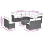 12-teiliges Gartensofa-Set und braune synthetische Rattankissen von , Gartensets - Ref: Foro24-3256037, Preis: 784,50 €, Raba...