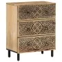 3-piece sideboard solid mango wood 60x33x75 cm by , Sideboards - Ref: Foro24-3206306, Price: 512,48 €, Discount: %