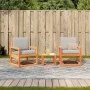 Gartenmöbel-Set 3-teilig, massives Kiefernholz, wachsbraun von , Gartensets - Ref: Foro24-844646, Preis: 137,84 €, Rabatt: %
