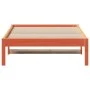 Wax brown solid pine wood sofa bed 90x190 cm by , Beds and slatted bases - Ref: Foro24-844407, Price: 55,56 €, Discount: %