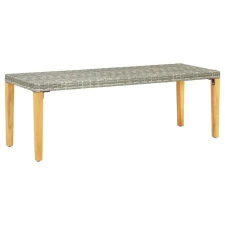 Gray synthetic rattan garden bench 80 cm by vidaXL, garden benches - Ref: Foro24-46487, Price: 41,44 €, Discount: %