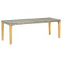 Graue Gartenbank aus synthetischem Rattan, 80 cm von vidaXL, Gartenbänke - Ref: Foro24-46487, Preis: 41,64 €, Rabatt: %