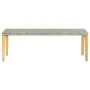 Banco de jardín ratán sintético gris 80 cm de vidaXL, Bancos de jardín - Ref: Foro24-46487, Precio: 41,16 €, Descuento: %